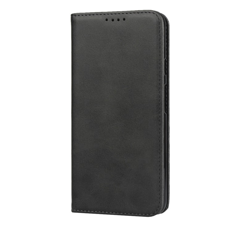 Auto-absorbed Leather Wallet Stand Case for Google Pixel 3a - Black-2