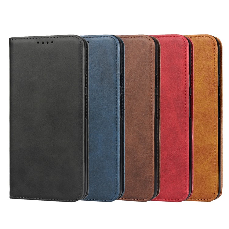 Auto-absorbed Leather Wallet Stand Case for Google Pixel 3a - Black-8