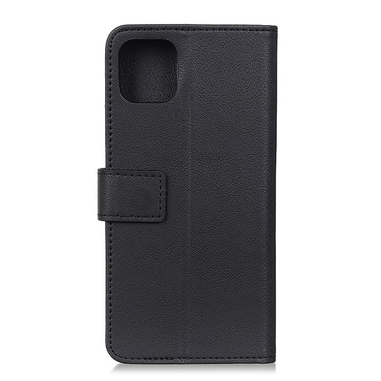 Wallet Leather Stand Phone Case Shell for Google Pixel 4 - Black-3