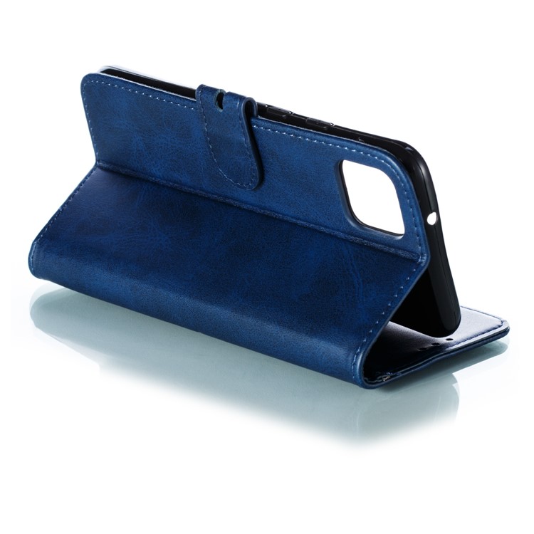 Imprinted Cat Pattern Leather Wallet Stand Case for Google Pixel 4 - Blue-5