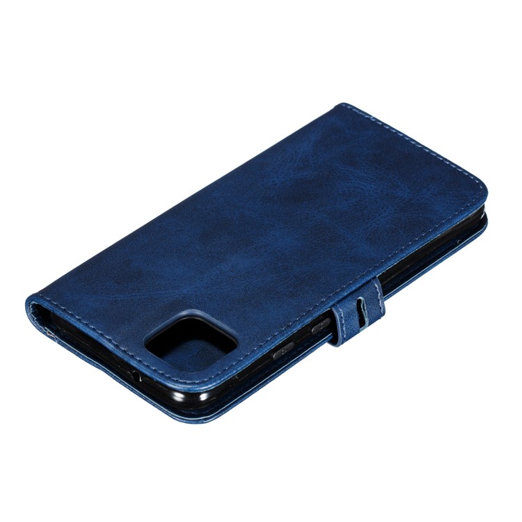 Imprinted Cat Pattern Leather Wallet Stand Case for Google Pixel 4 - Blue-8