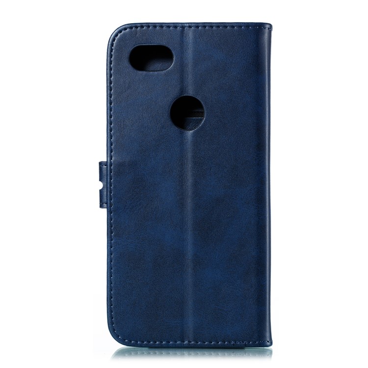 Imprinted Cat Pattern Leather Wallet Stand Case for Google Pixel 3a XL - Blue-3