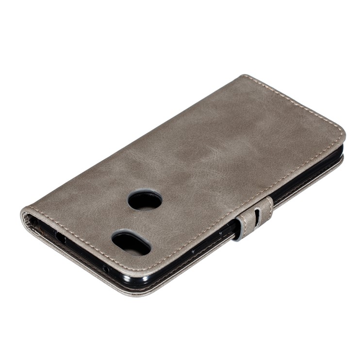 Imprinted Cat Pattern Leather Wallet Stand Case for Google Pixel 3a XL - Grey-8