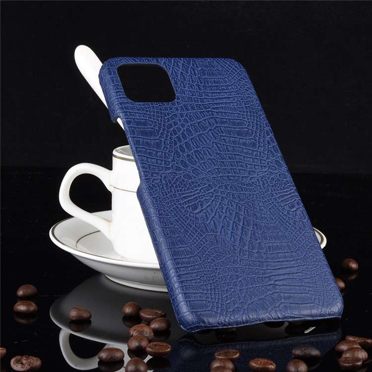 Funda De Piel De Cocodrilo Con Textura De Piel De PU Para Google Pixel 4 XL - Azul-2