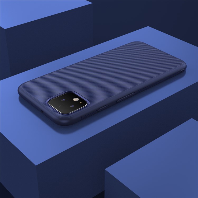 Jazz Series Twill Texture TPU Back Mobile Case for Google Pixel 4 XL - Blue-8