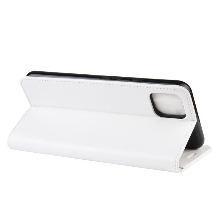 Crazy Horse Wallet Leather Stand Cell Phone Cover Case for Google Pixel 4 XL - White-7