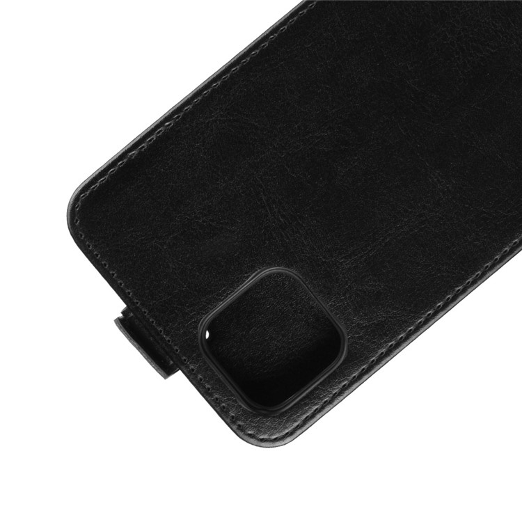 Funda Protectora De Piel De Tirón Vertical Estilo Caballo Loco Para Google Pixel 4 XL - Negro-2