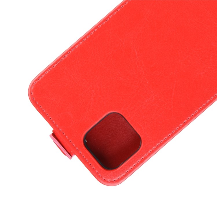 Crazy Horse Style Vertical Flip Leather Protective Case Shell for Google Pixel 4 XL - Red-2