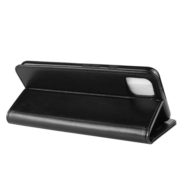 Crazy Horse Style PU Leather Stand Wallet Flip Phone Cover Shell for Google Pixel 4 - Black-7