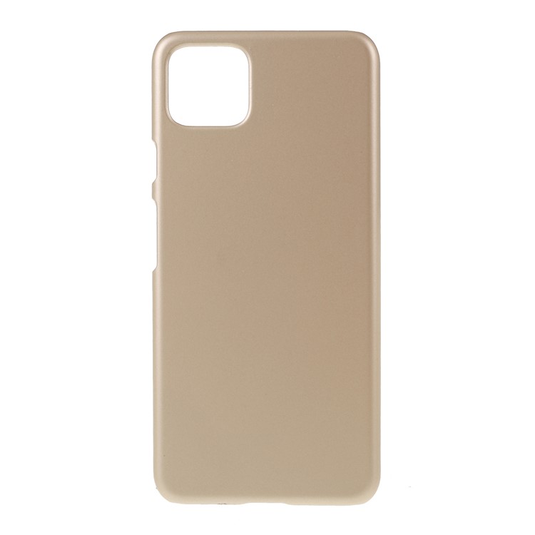 Gummierte Harte PC-Rückentasche Für Google Pixel 4 XL - Gold-1