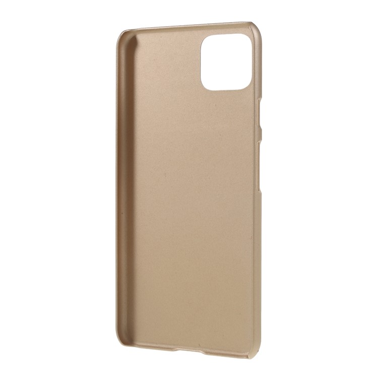 Gummierte Harte PC-Rückentasche Für Google Pixel 4 XL - Gold-3