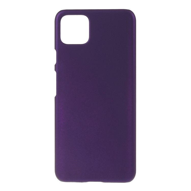 Caso De Borracha Rígido PC Volta Para O Google Pixel 4 XL - Roxa-1