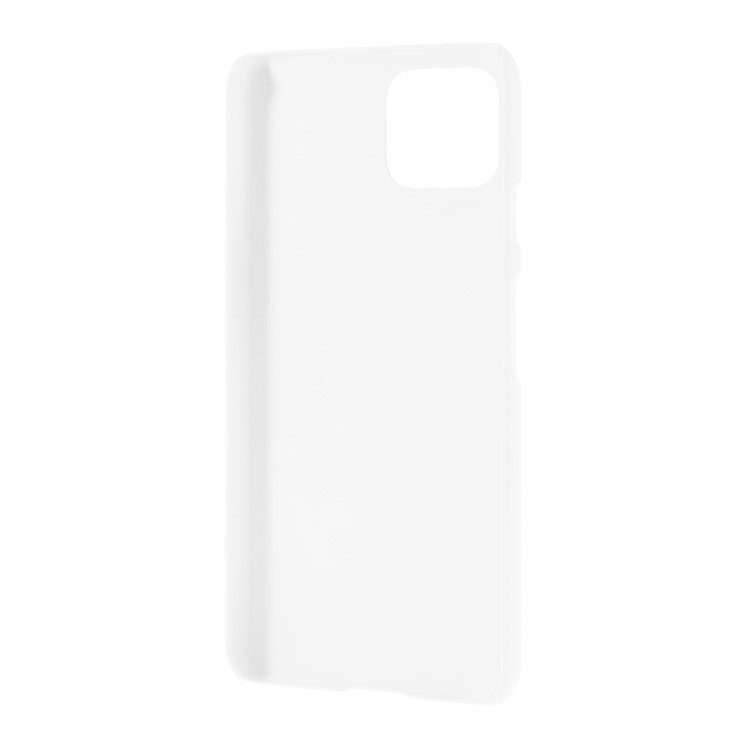 Rubberized PC Cell Phone Hard Case for Google Pixel 4 - White-4