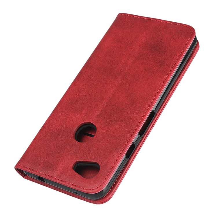 Auto-absorbed Wallet Leather Protection Phone Cover for Google Pixel 3a XL - Red-7