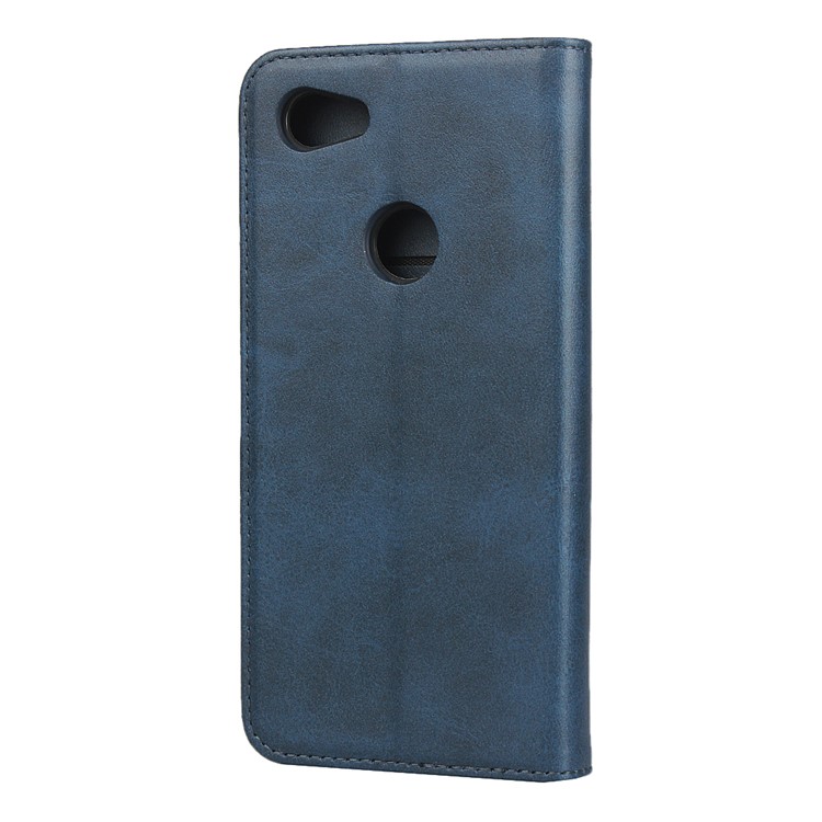 Auto-absorbed Wallet Leather Protection Phone Cover for Google Pixel 3a XL - Blue-3