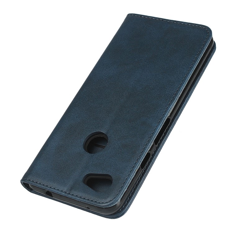 Auto-absorbed Wallet Leather Protection Phone Cover for Google Pixel 3a XL - Blue-7
