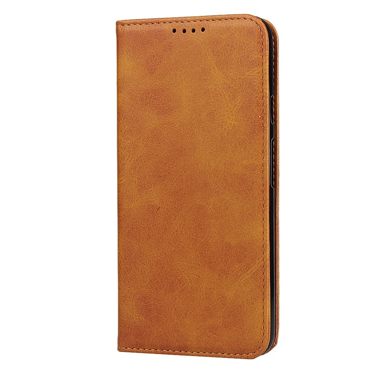 Auto-absorbed Wallet Leather Protection Phone Cover for Google Pixel 3a XL - Brown-2