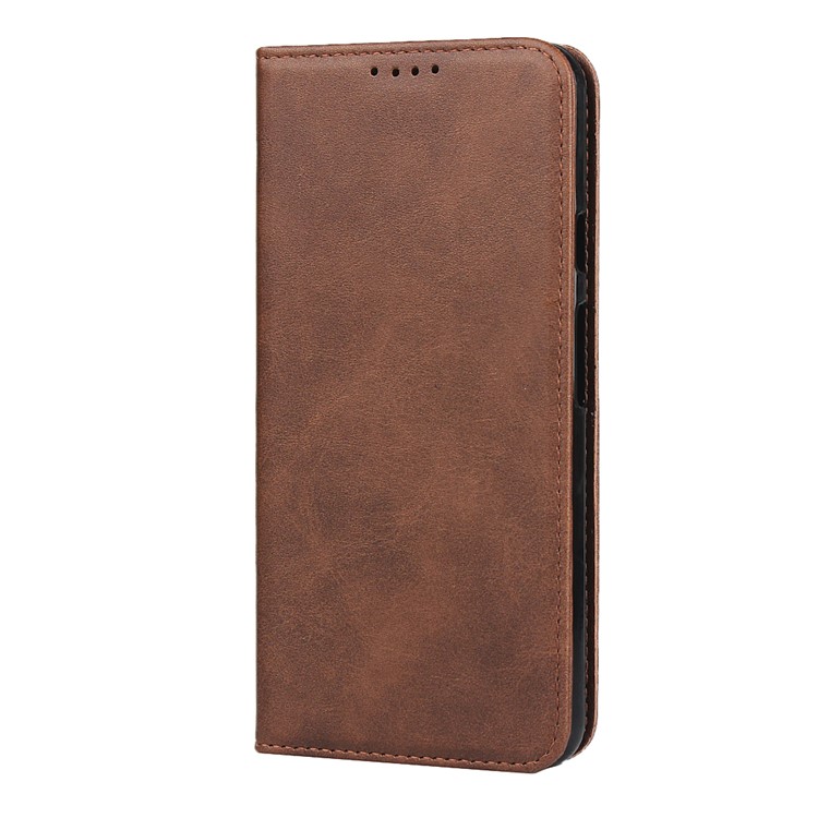 Auto-absorbed Wallet Leather Protection Phone Cover for Google Pixel 3a XL - Coffee-2