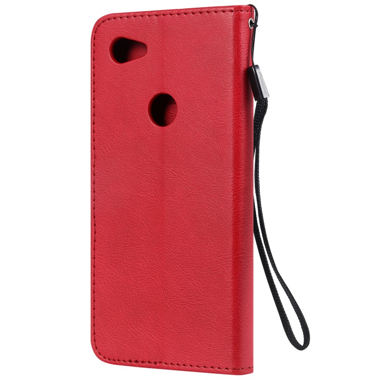 Magnetic Leather Stand Case for Google Pixel 3a XL - Red-3