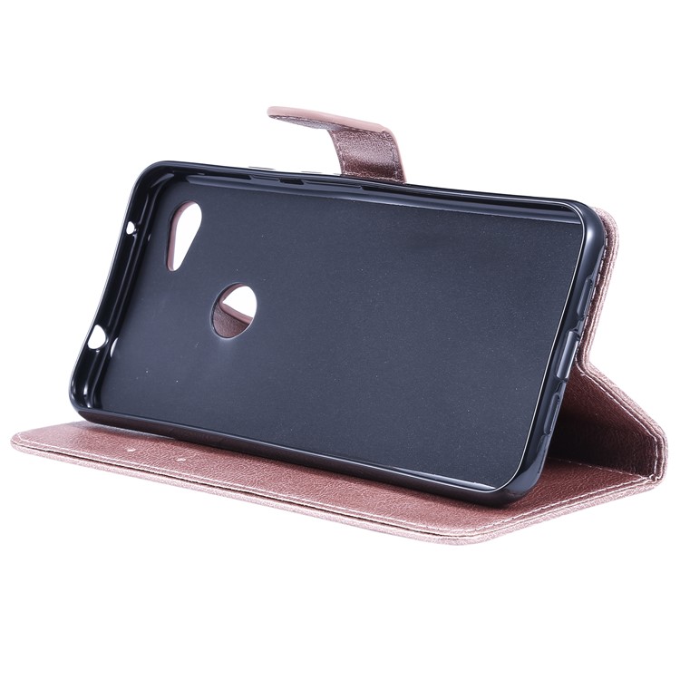 Magnetic Leather Stand Case for Google Pixel 3a XL - Rose Gold-7