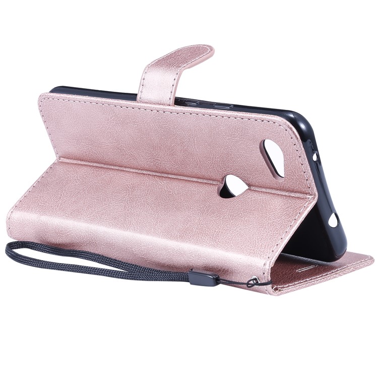 Magnetic Leather Stand Case for Google Pixel 3a XL - Rose Gold-8