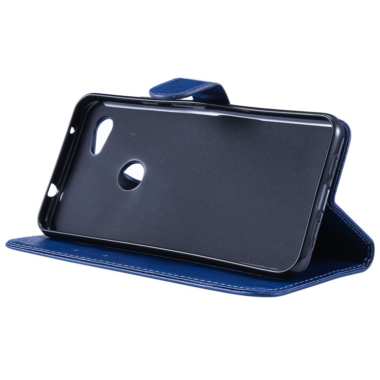 Magnetic Leather Stand Case for Google Pixel 3a XL - Blue-7
