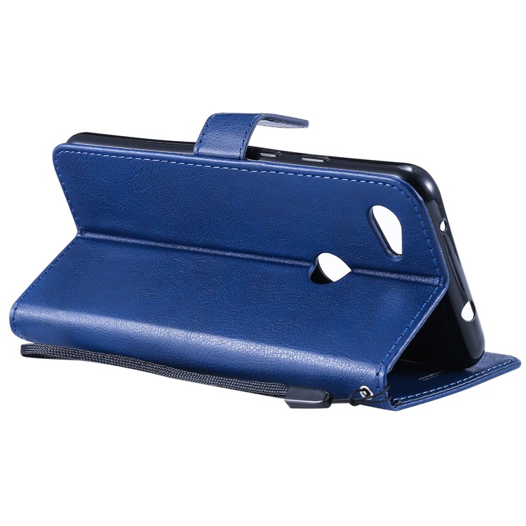 Magnetic Leather Stand Case for Google Pixel 3a XL - Blue-8