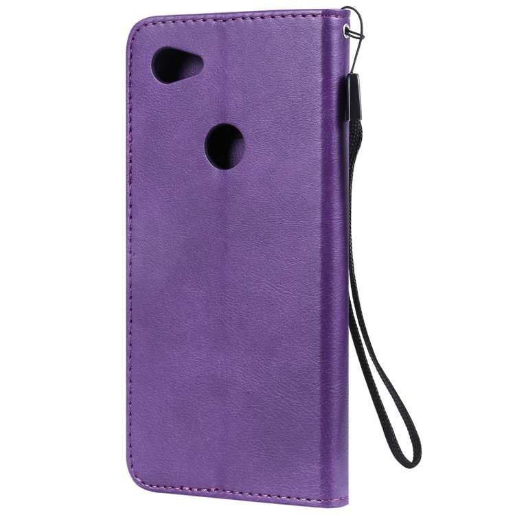 Magnetic Leather Stand Case for Google Pixel 3a XL - Purple-3