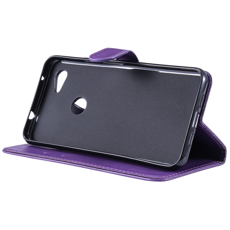 Magnetic Leather Stand Case for Google Pixel 3a XL - Purple-7