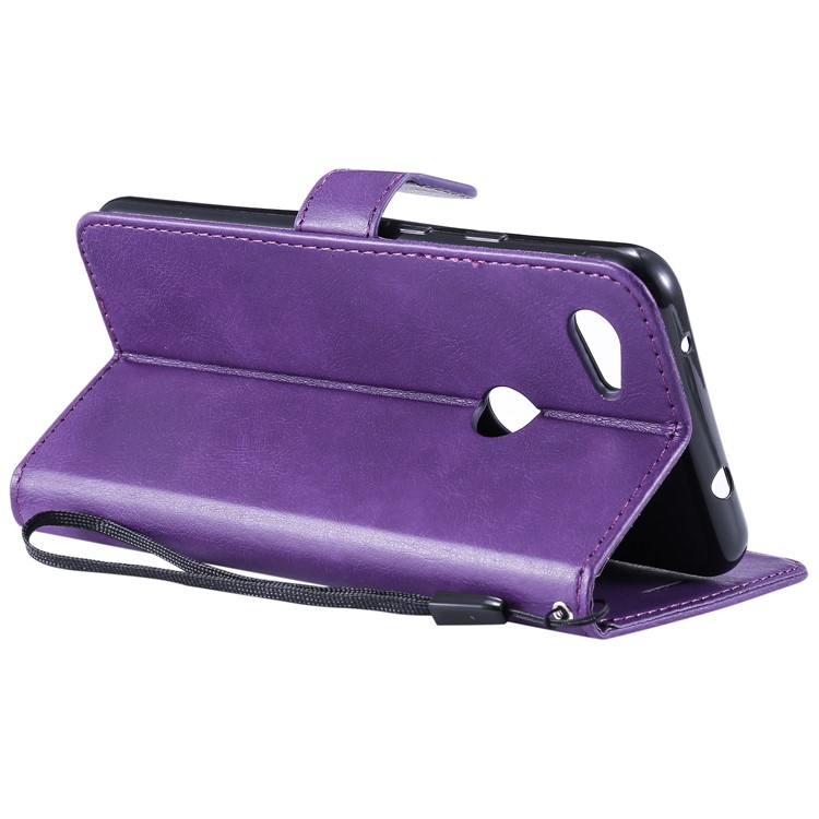 Magnetic Leather Stand Case for Google Pixel 3a XL - Purple-8