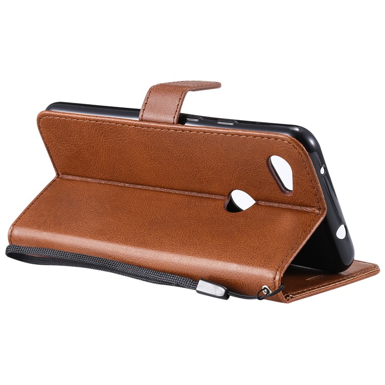 Magnetic Leather Stand Case for Google Pixel 3a XL - Brown-8