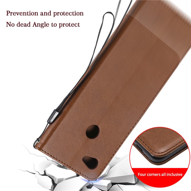 Magnetic Leather Stand Case for Google Pixel 3a XL - Brown-9