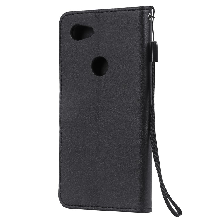 Wallet Leather Cell Phone Case for Google Pixel 3a - Black-3