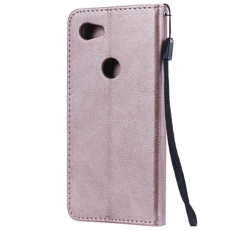 Wallet Leather Cell Phone Case for Google Pixel 3a - Rose Gold-3
