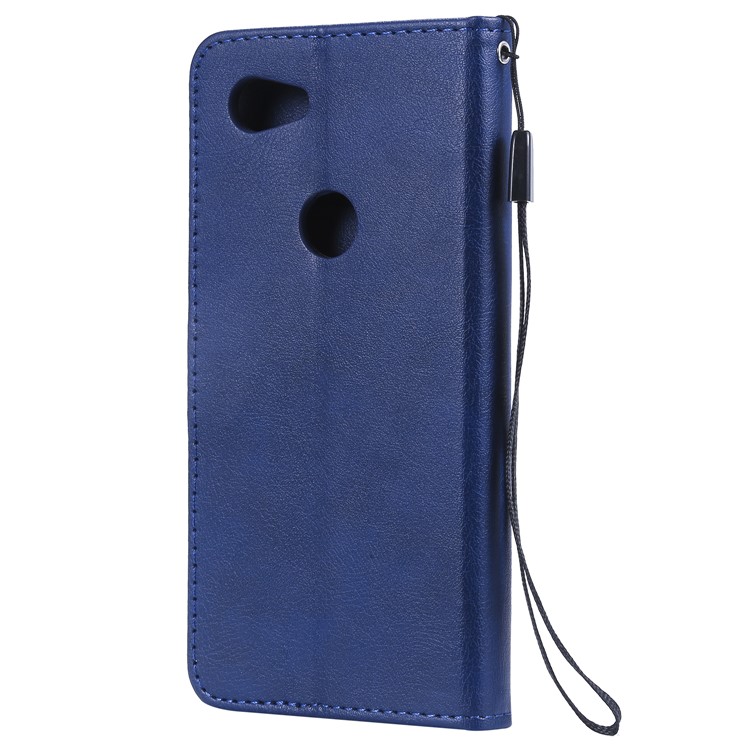 Wallet Leather Cell Phone Case for Google Pixel 3a - Blue-3