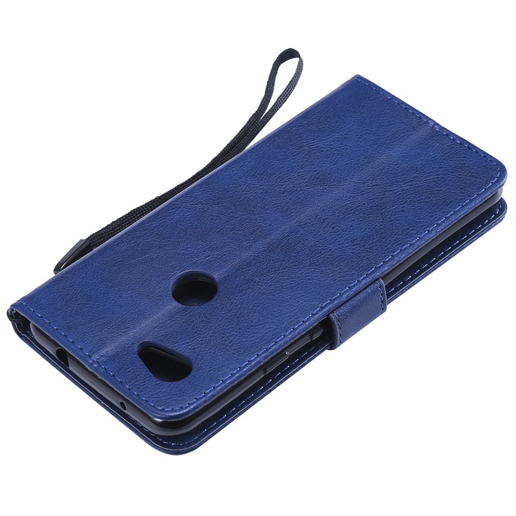 Wallet Leather Cell Phone Case for Google Pixel 3a - Blue-8