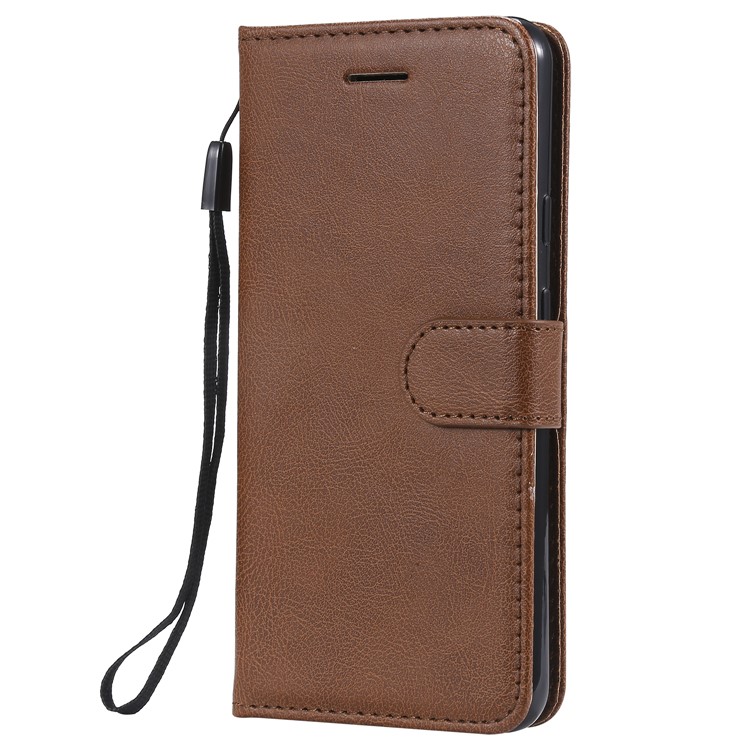 Wallet Leather Cell Phone Case for Google Pixel 3a - Brown-2