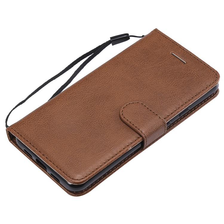 Wallet Leather Cell Phone Case for Google Pixel 3a - Brown-7
