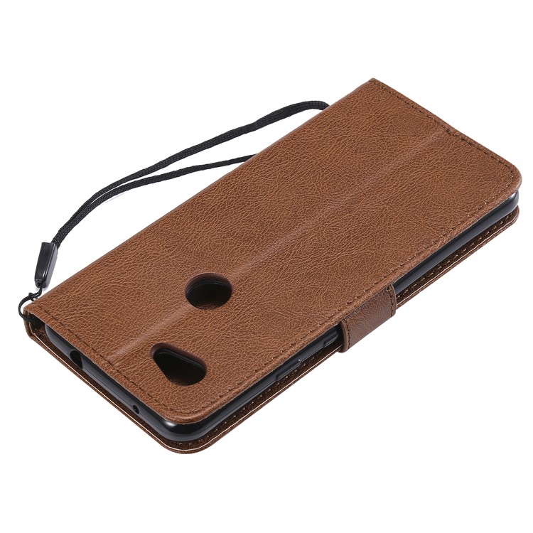 Wallet Leather Cell Phone Case for Google Pixel 3a - Brown-8