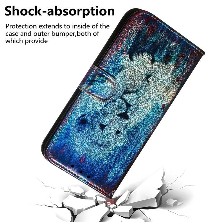 Pattern Printing Magnetic Leather Wallet Case for Google Pixel 4 XL - Lion-5
