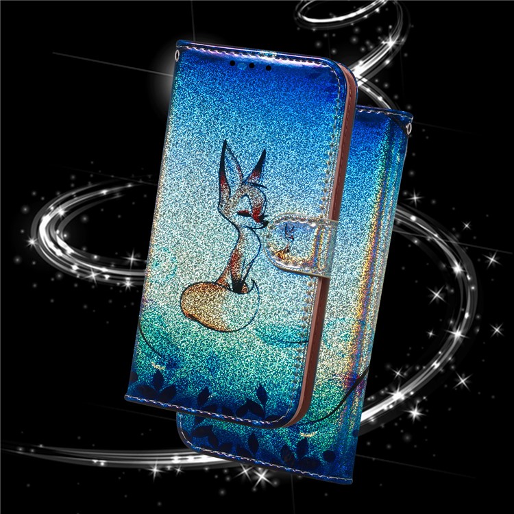 Pattern Printing Magnetic Leather Wallet Case for Google Pixel 4 XL - Fox-9
