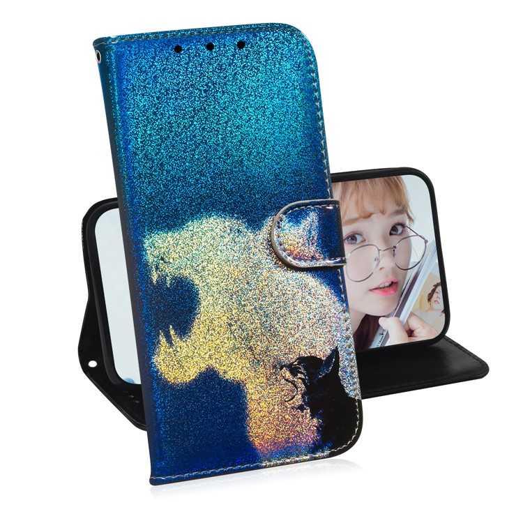 Pattern Printing Magnetic Leather Wallet Case for Google Pixel 4 XL - Cat-7