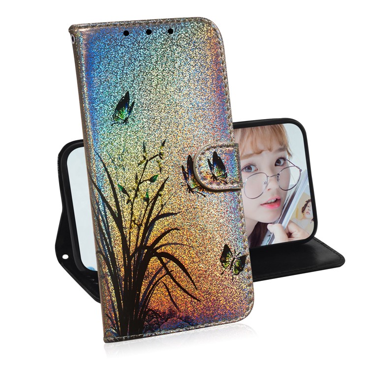 Pattern Printing Cell Phone Leather Wallet Case for Google Pixel 4 - Butterflies-7