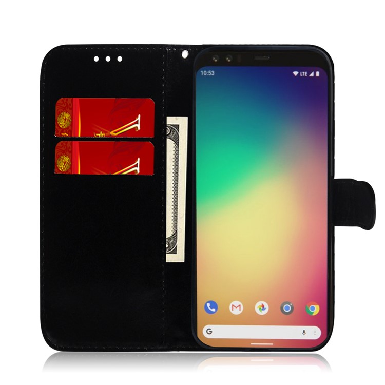 Lederner Mappenkasten Des Musterdruckhandys Für Google Pixel 4 - Pandas-8