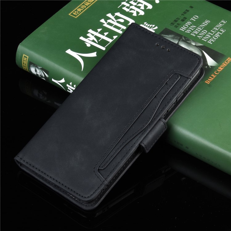 For Google Pixel 3a XL Leather Wallet Cell Casing with Multiple Card Slots - Black-11