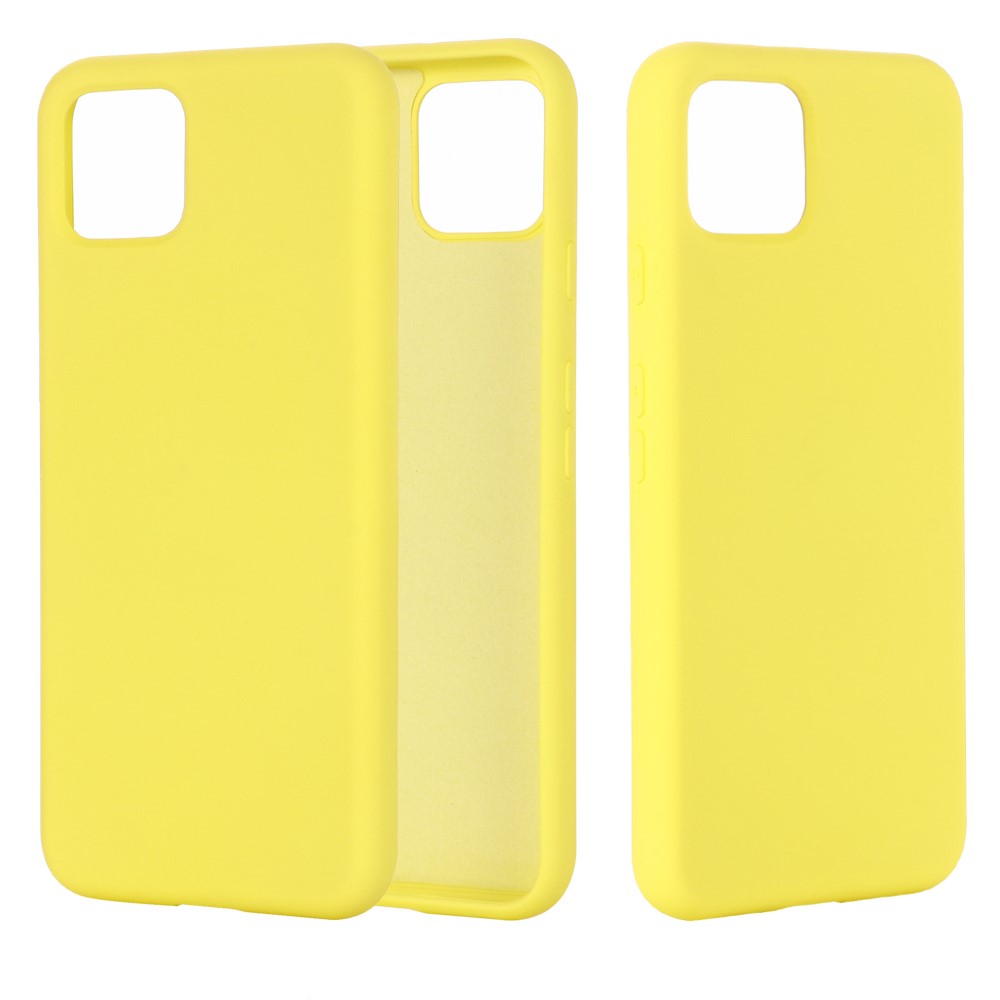 Tapa Trasera De Silicona Líquida Suave Para Google Pixel 4 XL - Amarillo