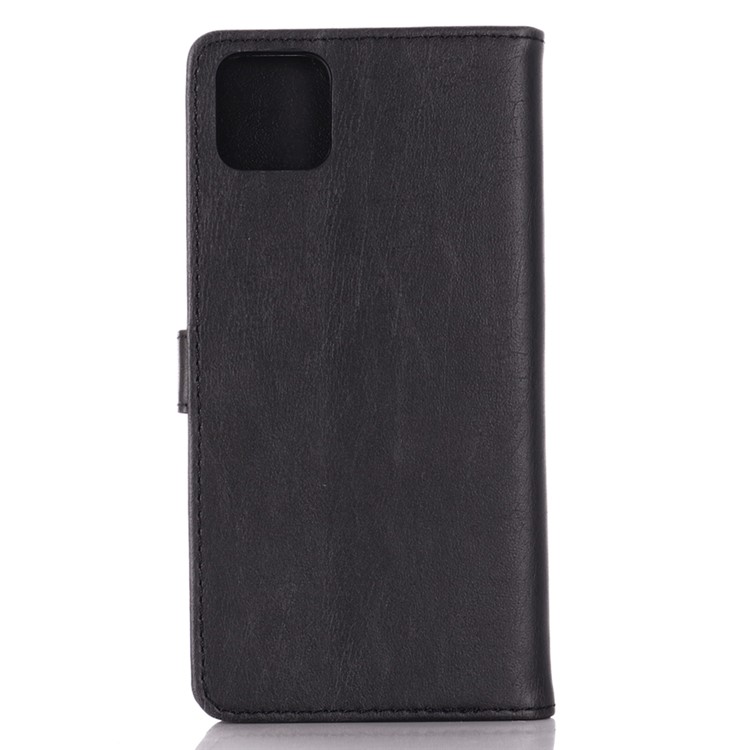 Custodia A Portafoglio In Pelle Vintage Cavallo Pazzo Per Google Pixel 4 XL - Nero-2