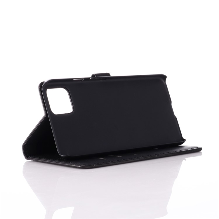 Custodia A Portafoglio In Pelle Vintage Cavallo Pazzo Per Google Pixel 4 XL - Nero-5