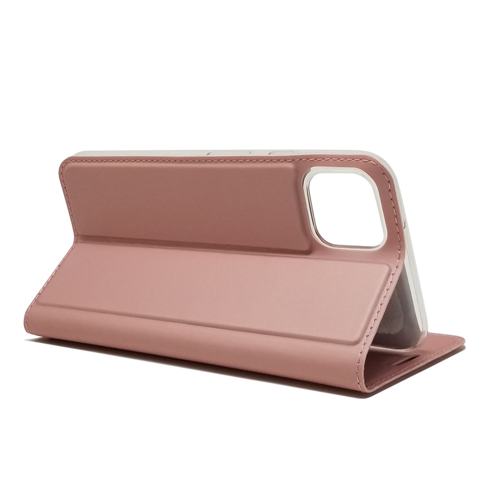 Magnetic Closure Leather Card Holder Phone Case for Google Pixel 4 XL - Rose Gold-5