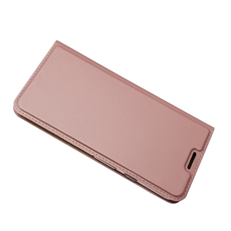 Magnetic Closure Leather Card Holder Phone Case for Google Pixel 4 - Rose Gold-6